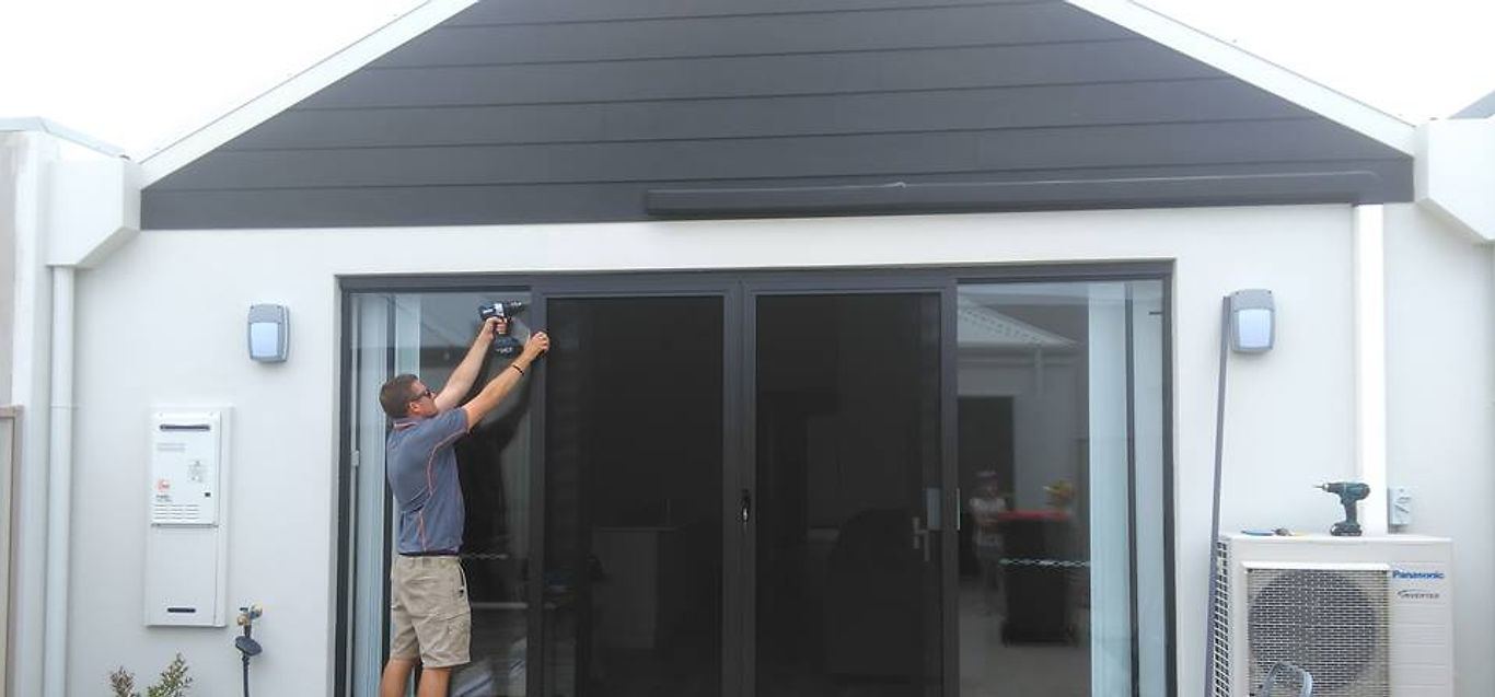 Sliding security doors